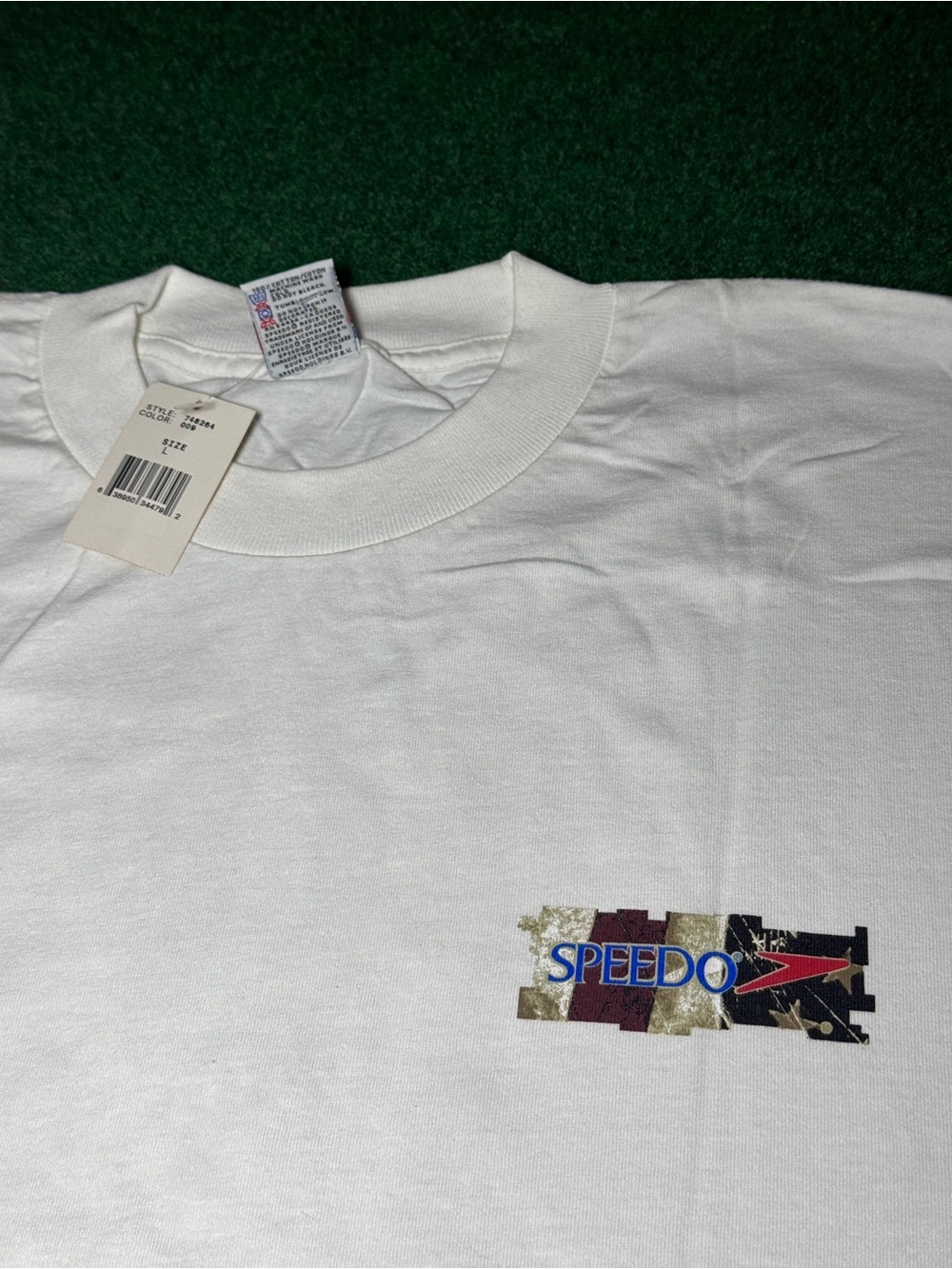 Vintage 90s Speedo Swimming T-shirt, Deadstock New with Tags Olympics 1999 Large